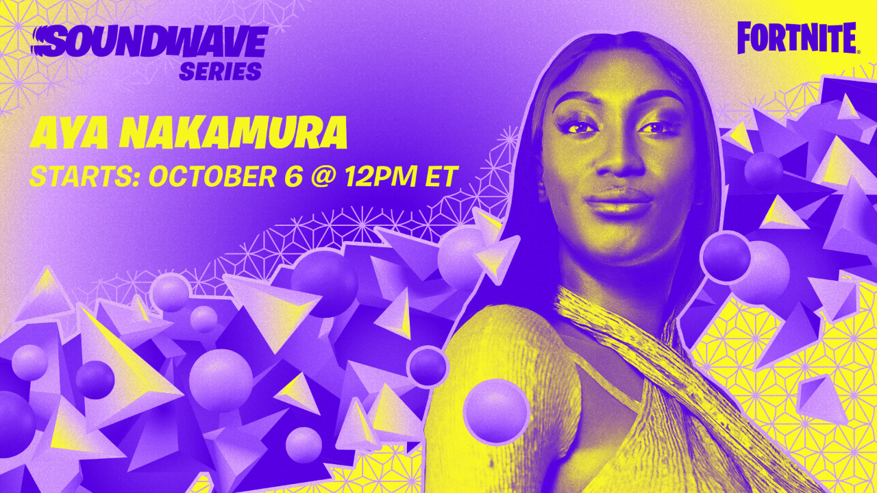 Fortnite Announces Aya Nakamura Soundwave Series