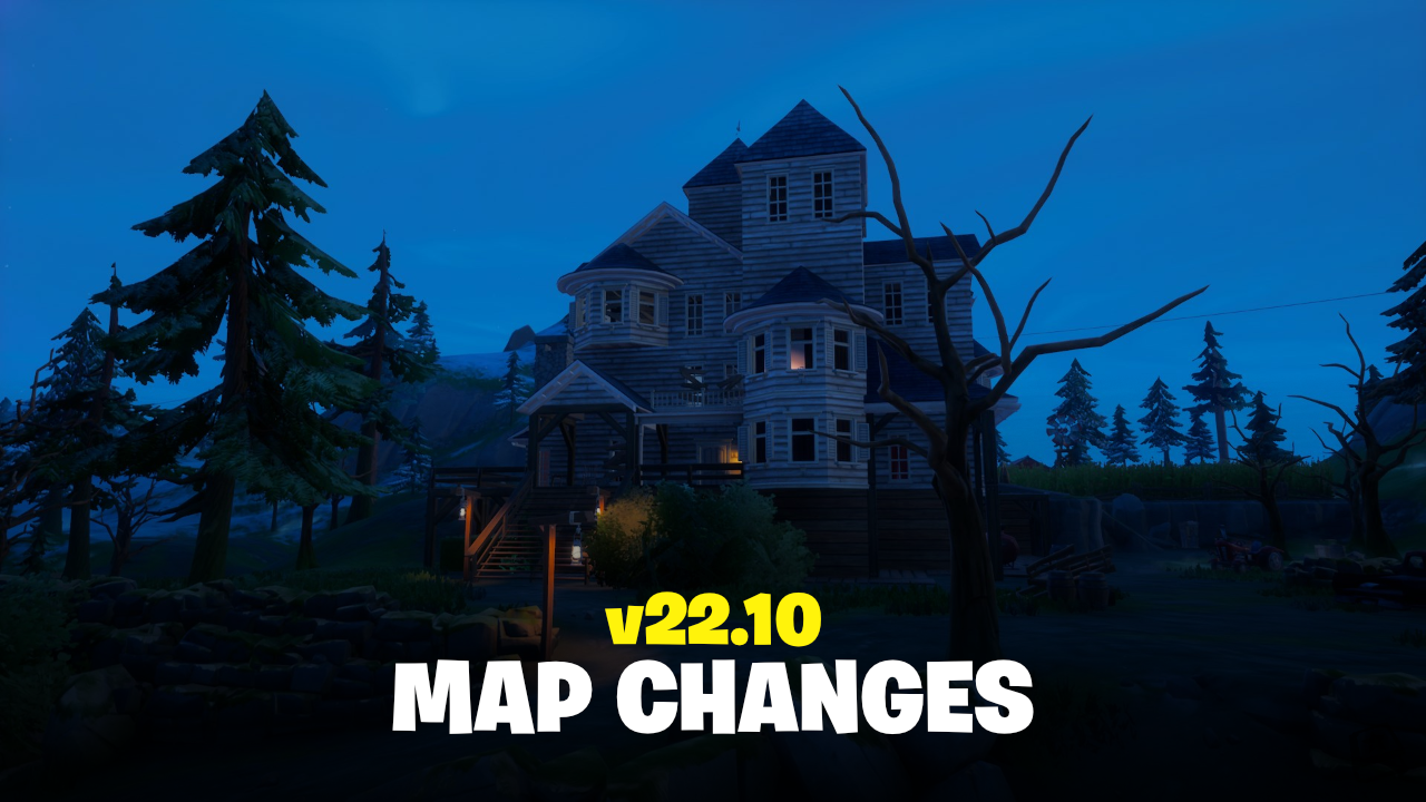 Fortnite v22.10 Map Changes - Grim Gables, Chrome Crossroads and more