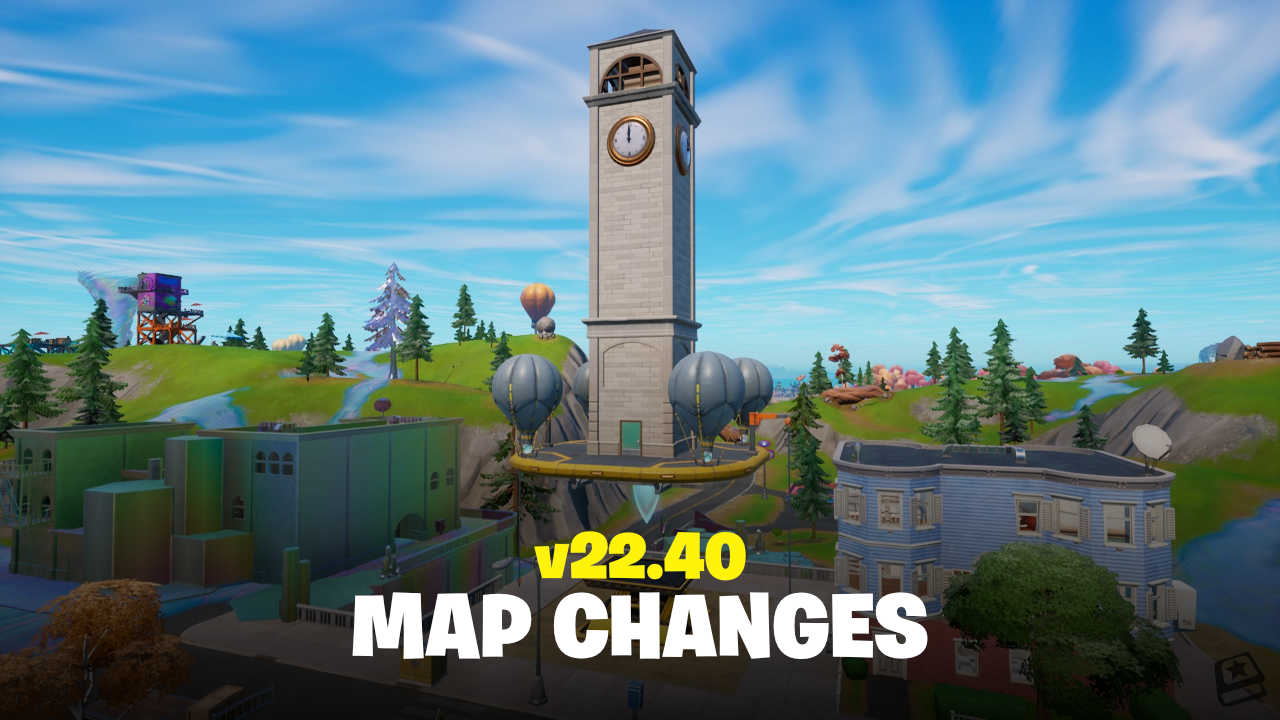 Fortnite v22.40 Map Changes - Tainted Towers, Chrome Spreads and more