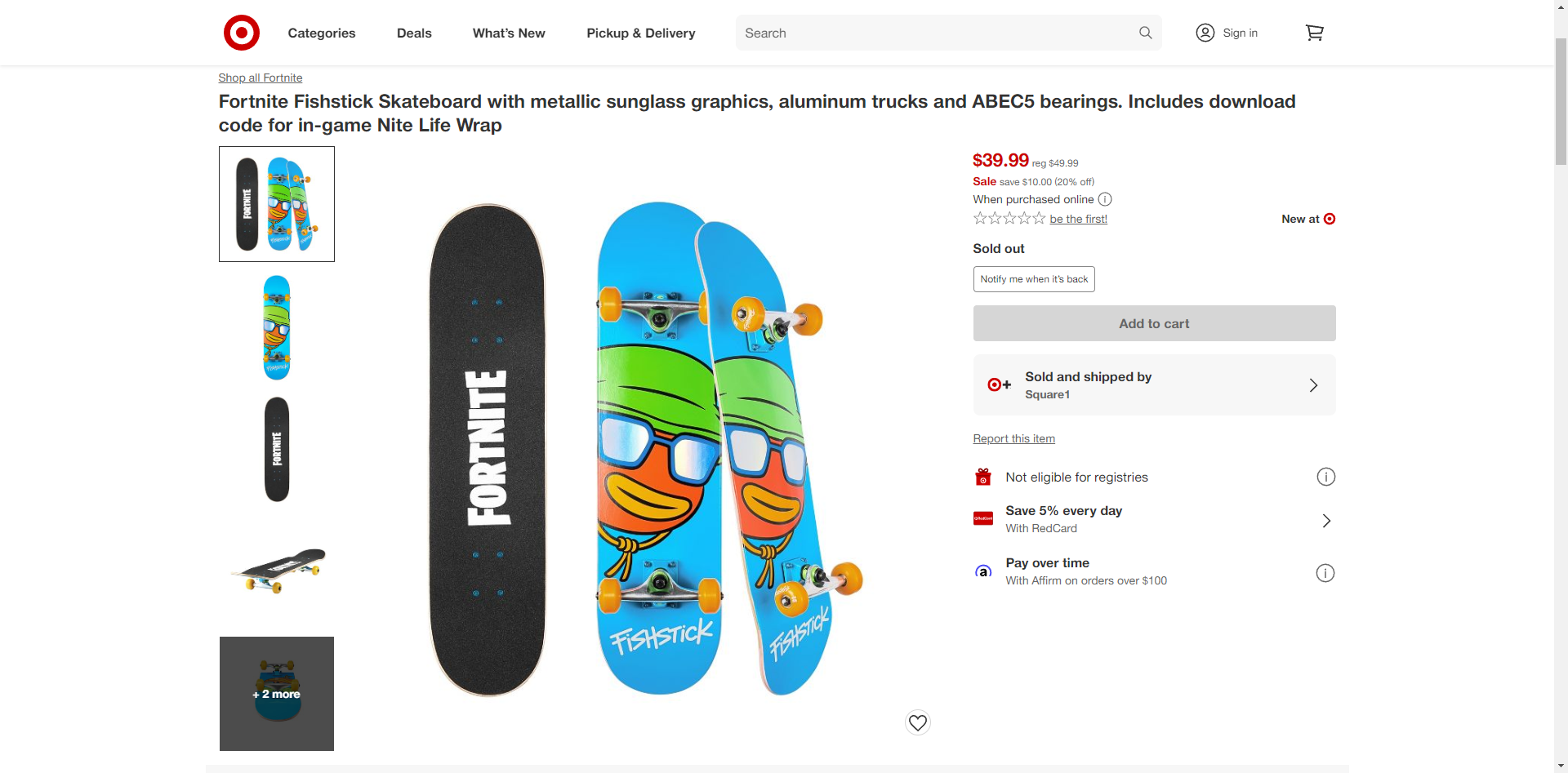 Official Fortnite Skateboards available now