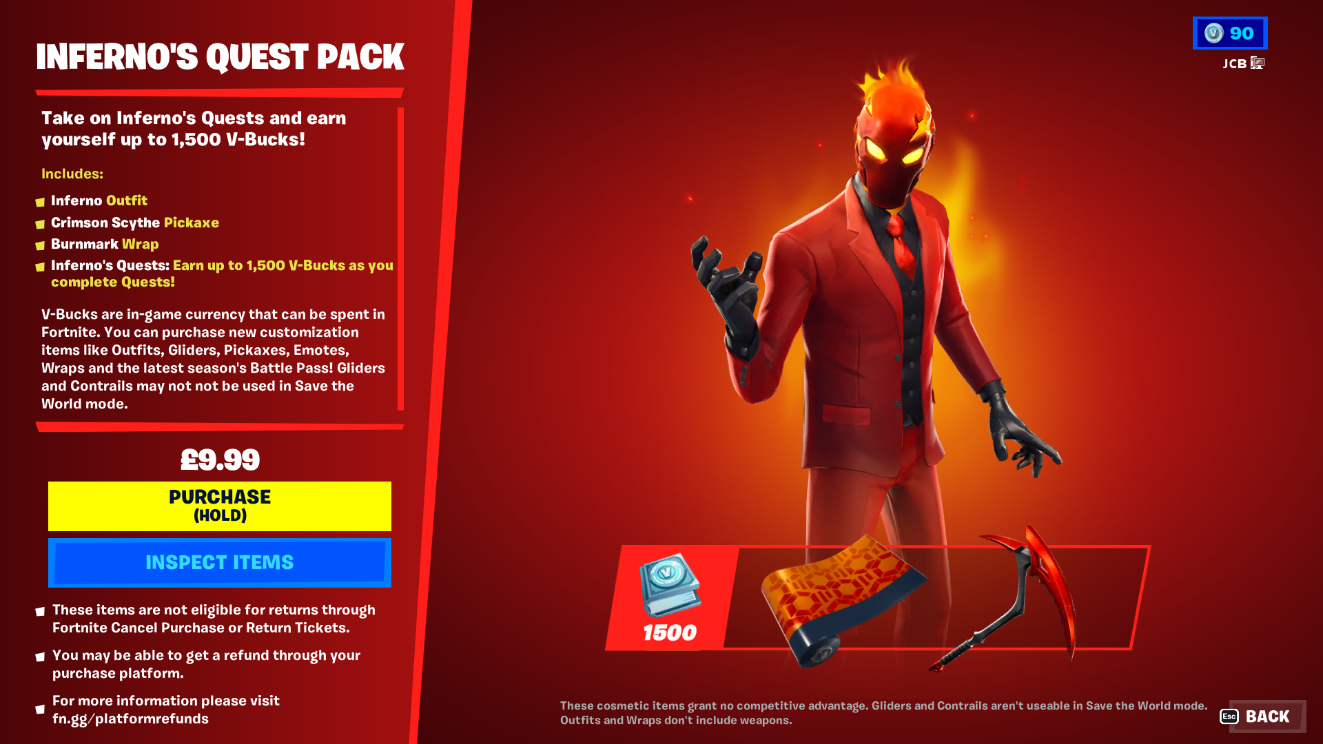 Inferno's Quest Pack - Epic Games Store