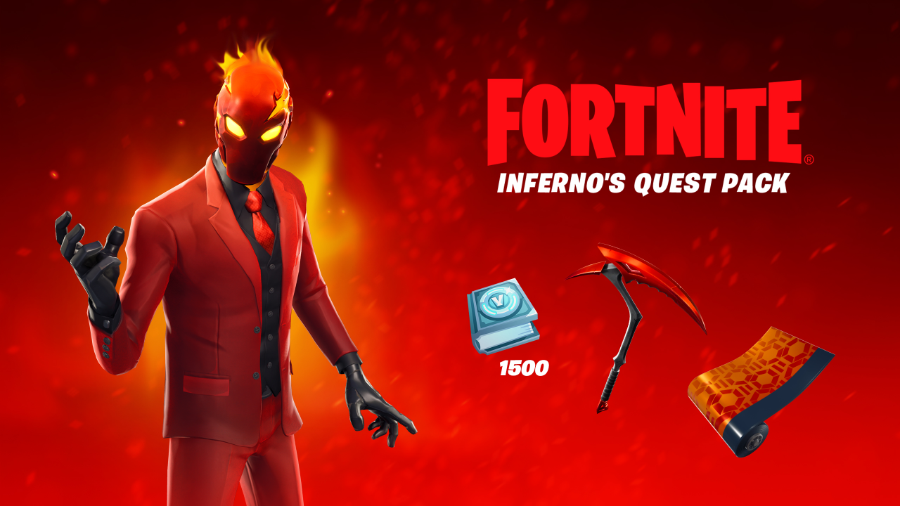 Inferno's Quest Pack returns to the Fortnite Item Shop