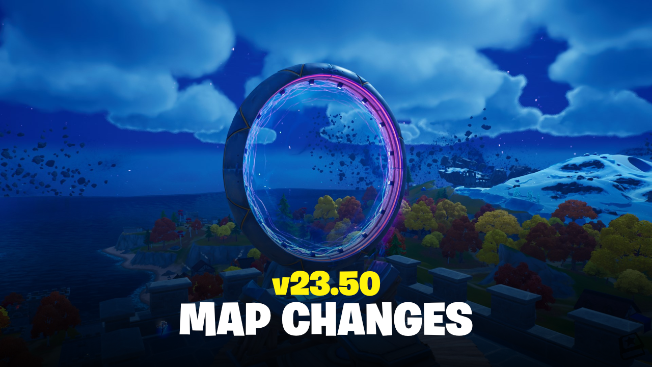 Fortnite v23.50 Map Changes - Rift Gate Activated, Underground Bases and more