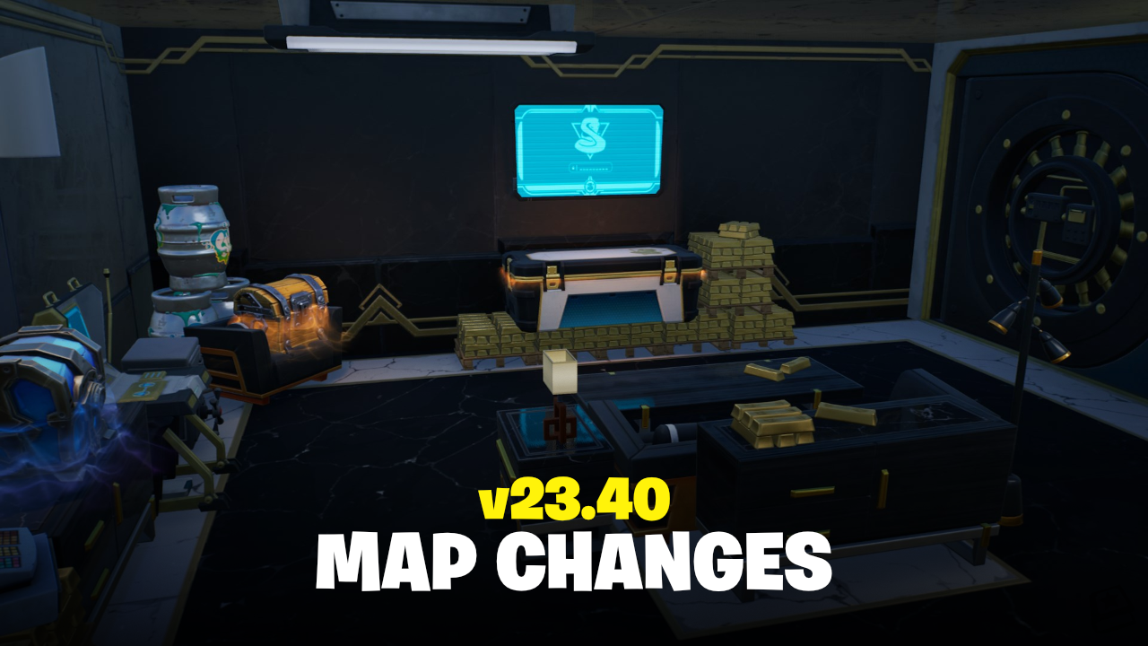 Fortnite v23.40 Map Changes - Cold Blooded Vaults, Vending Machines and more