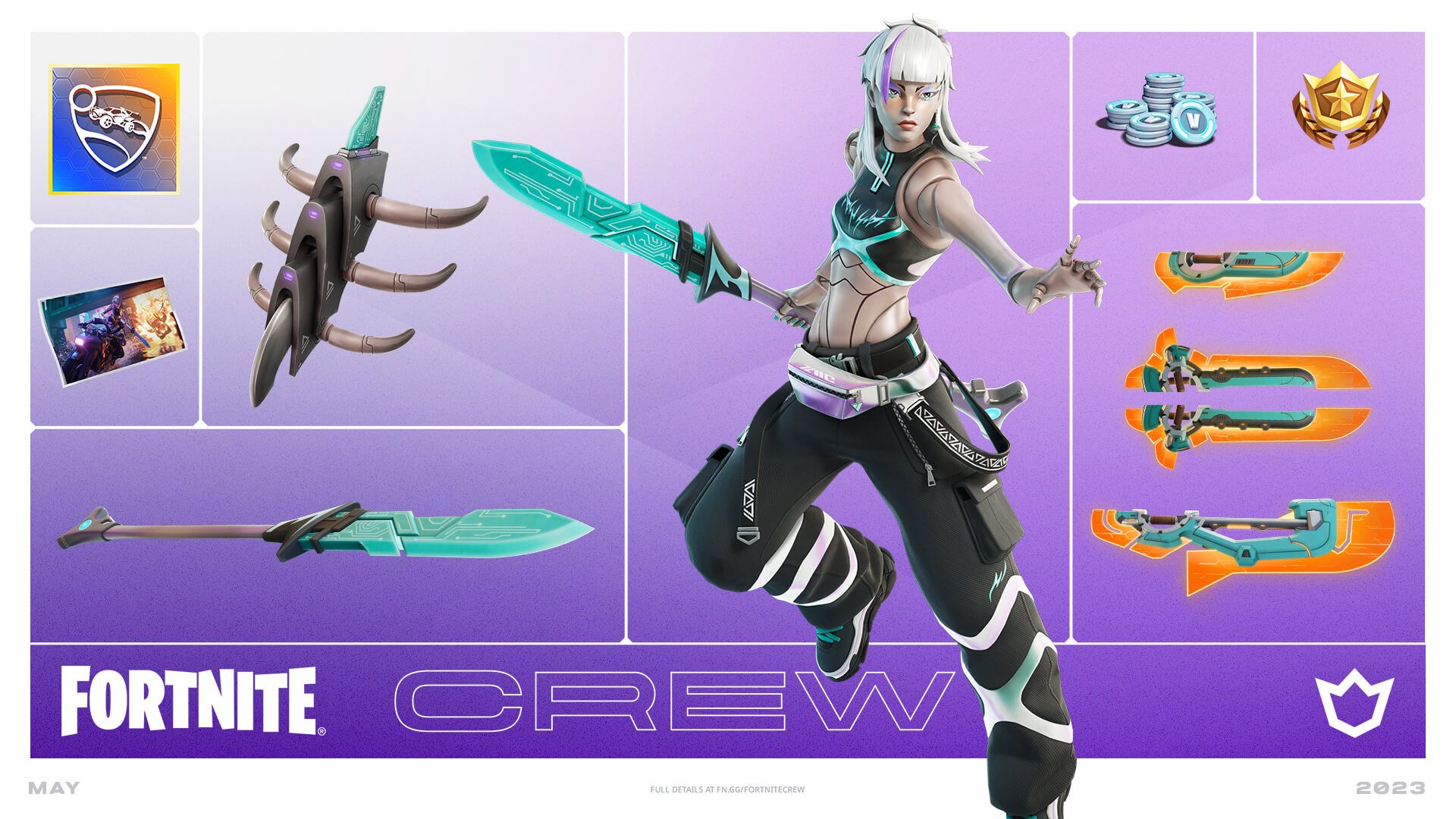 Fortnite Reveals the May 2023 Crew Pack: Dahlia