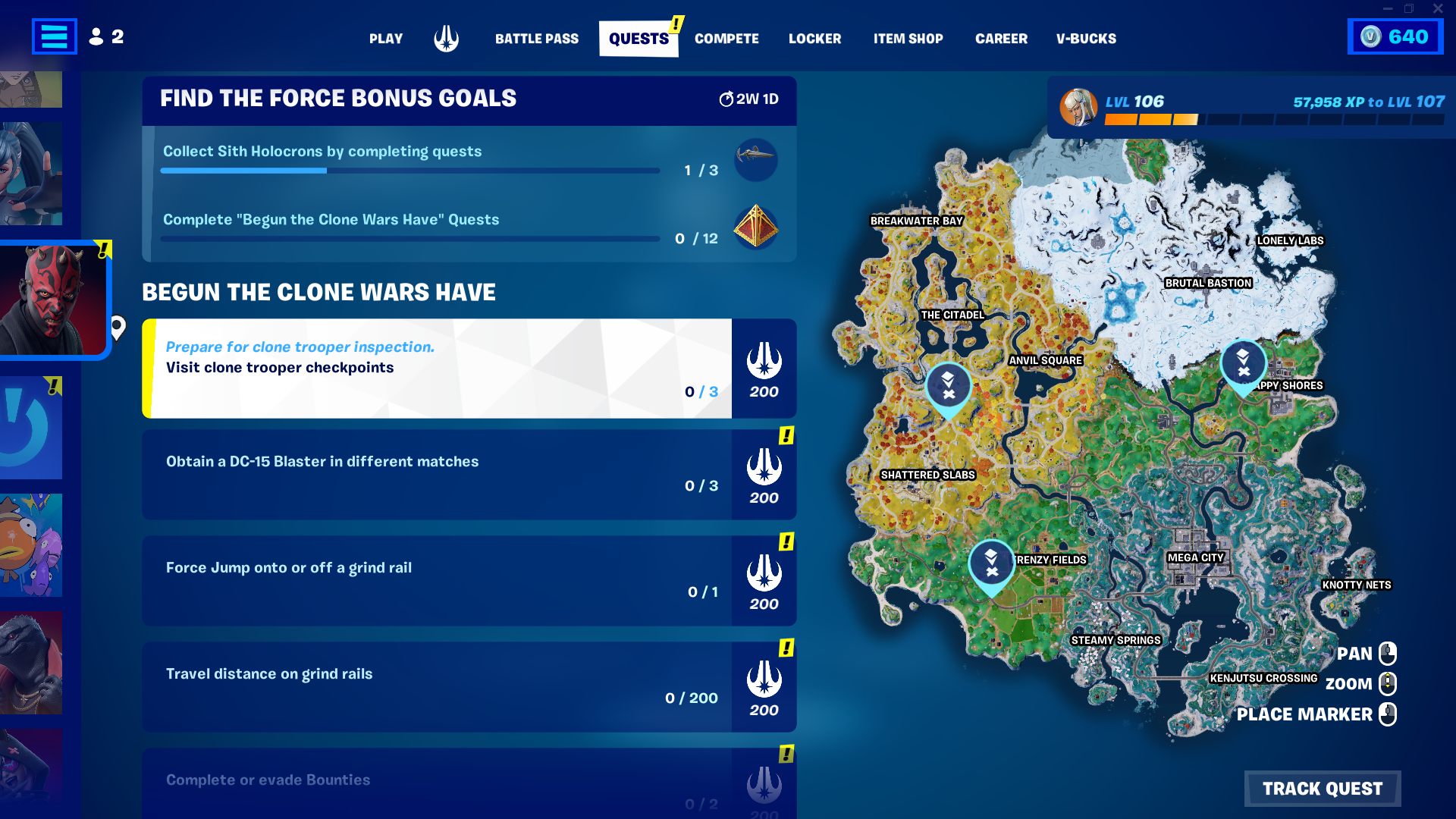 Fortnite Find the Force: 'Begun The Clone Wars Have' Quests Available Now