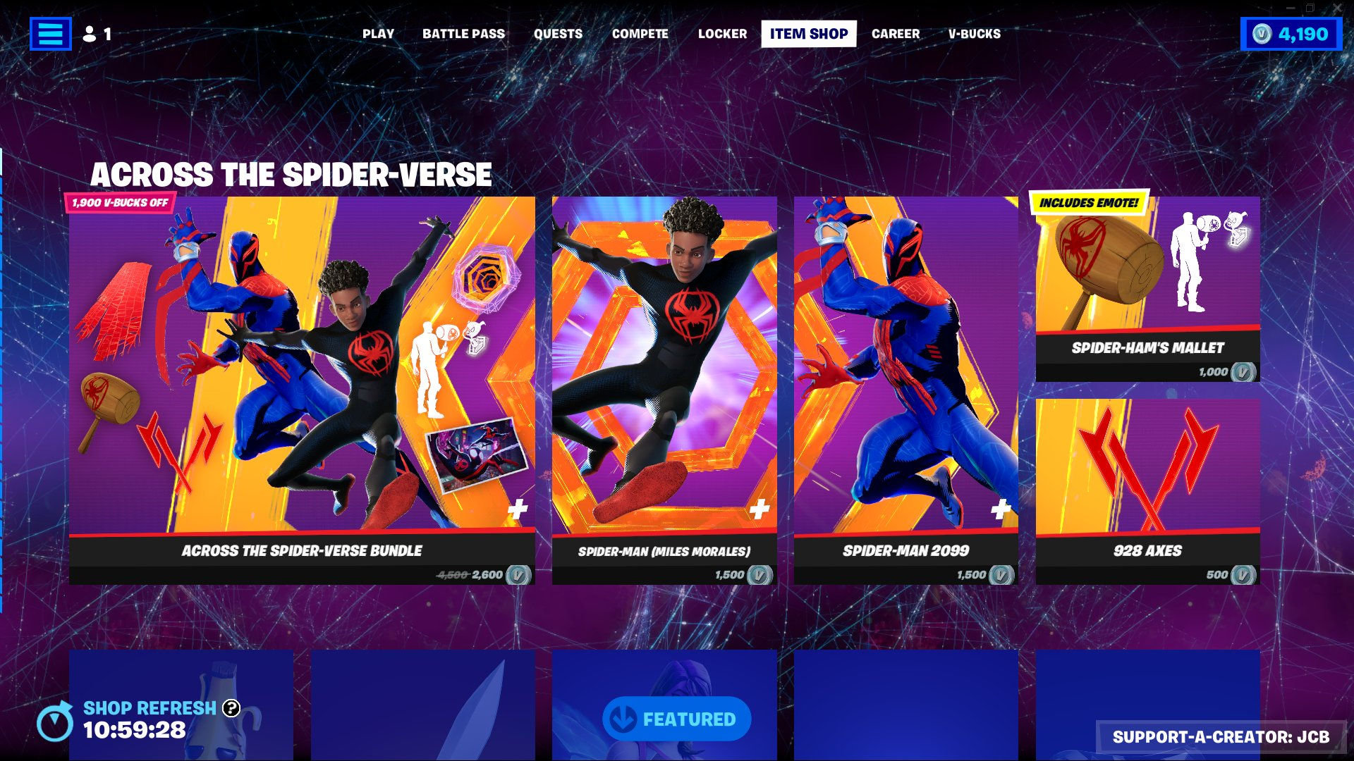 Miles Morales has Arrived in Fortnite