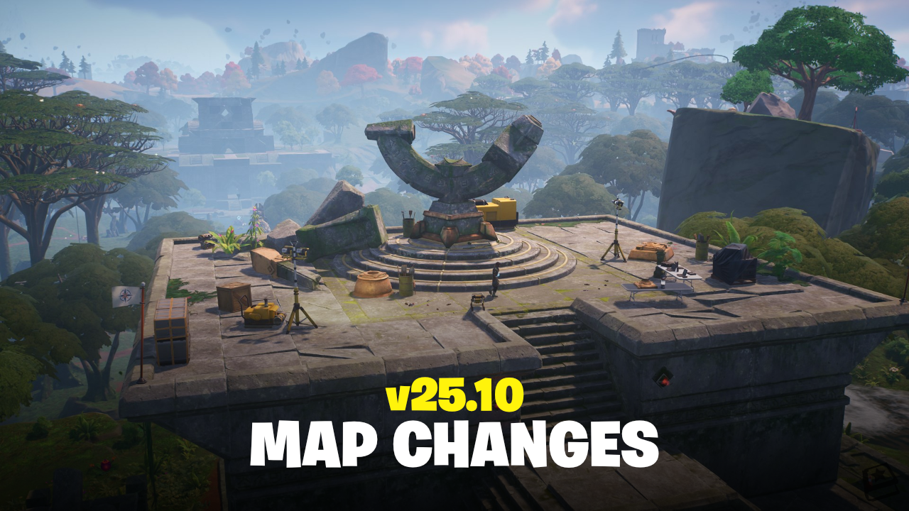 Fortnite v25.10 Map Changes