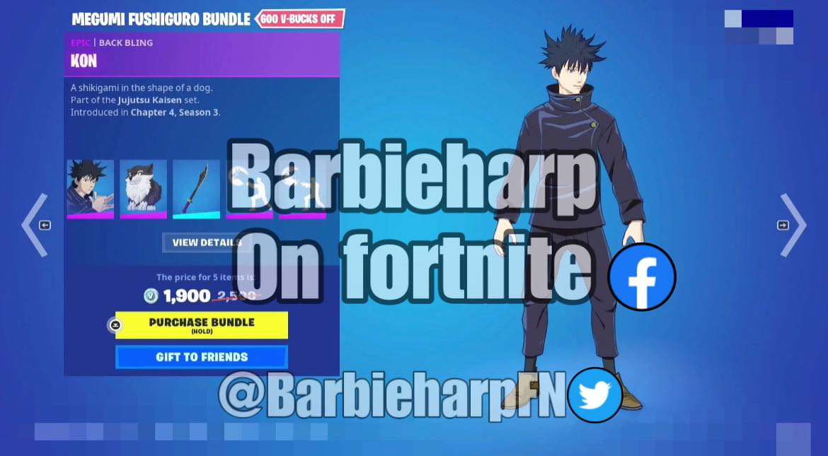 Fortnite x Jujutsu Kaisen Coming Soon, Outfits Leaked