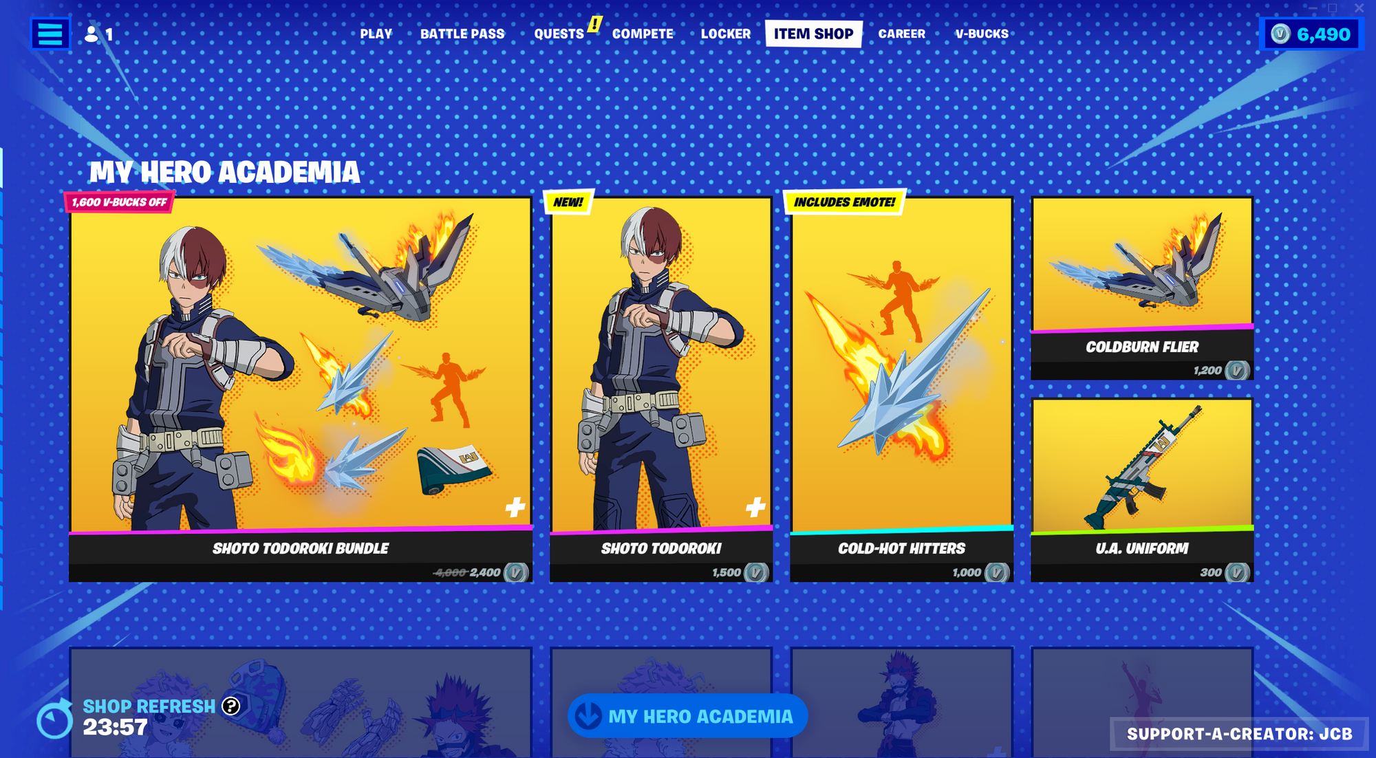 Fortnite: Battle Royale Fans - My Hero Academia cosmetics are here! Use code  FNBRF in the Item Shop ❤️