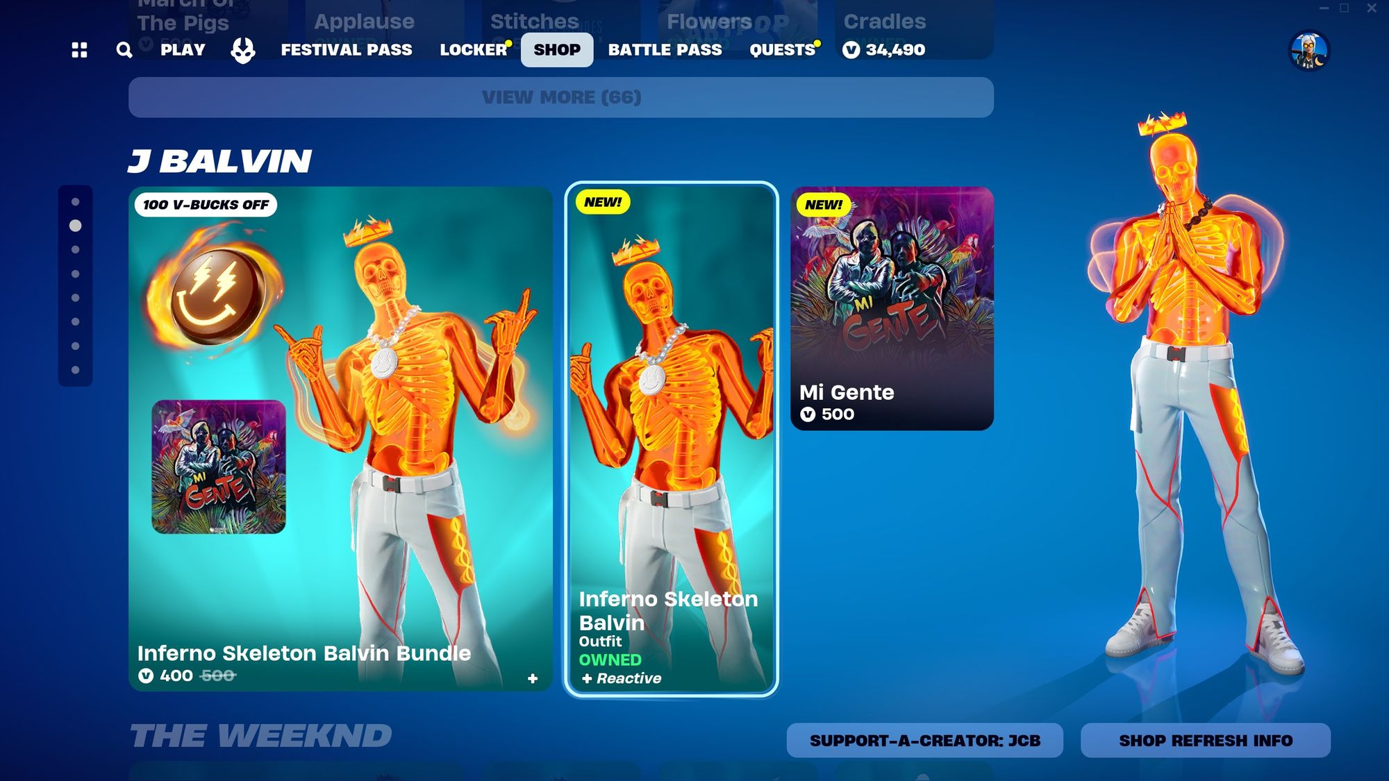 New Inferno Skeleton Balvin Outfit Available Now
