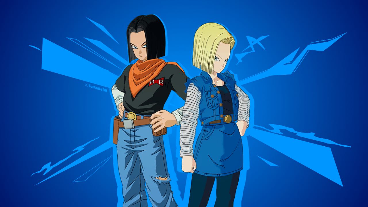 Fortnite x Dragon Ball: пакет Android 17 и 18 утек в сеть