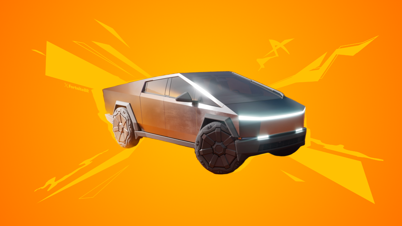 Tesla Cybertruck Arrives in the Fortnite Item Shop