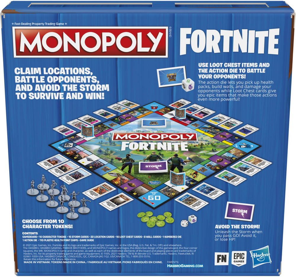 Fortnite reveals new Monopoly Board Game with early access to