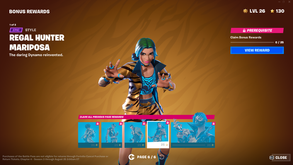 Chapter 4 Season 3 Battle Pass Super Level Styles Available Now Fortnite News 3593