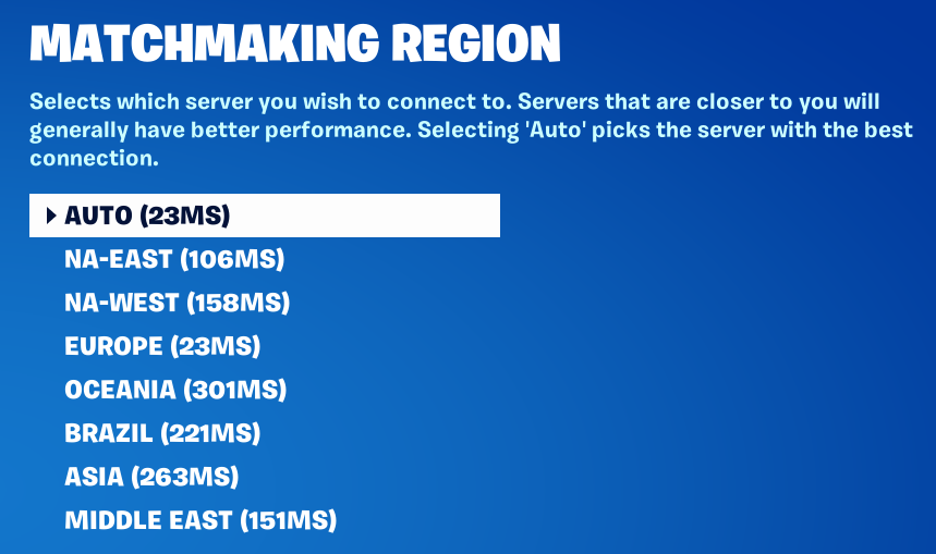 Leak NACentral Matchmaking Region coming to Fortnite Fortnite News
